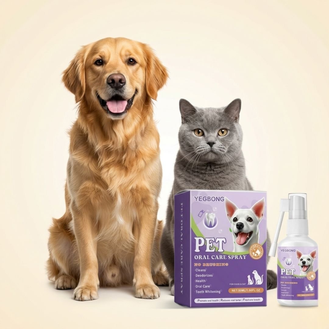 Pet oral care spray for dogs and cats — all ages, all breeds