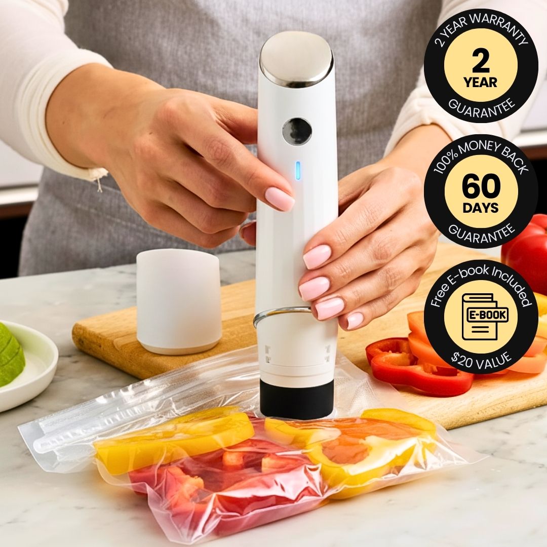 FresLock - Compact Vacuum Food Sealer - VONISK